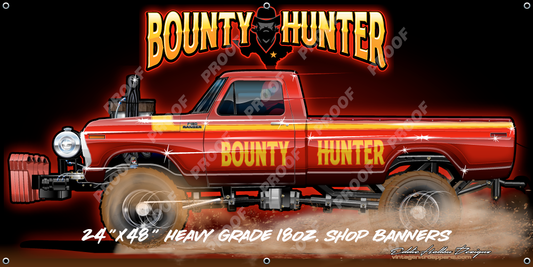 48X24 Shop Banner Bounty Hunter