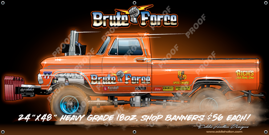 48X24 Shop Banner Brute Force 1983