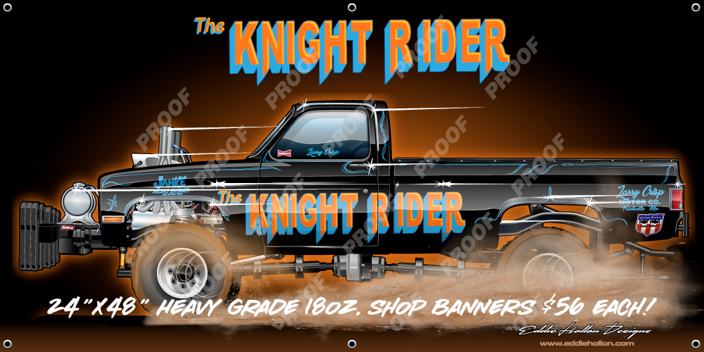 48X24 Shop Banner Knight Rider