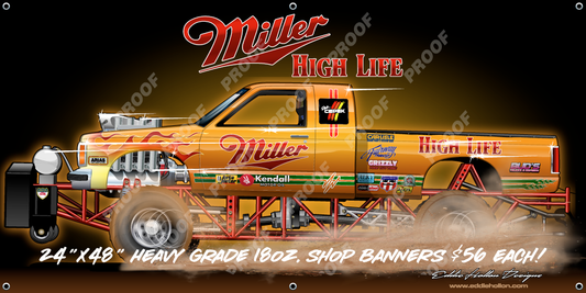 48X24 Shop Banner Miller Golden Ox