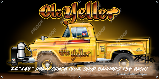 48X24 Shop Banner Ole Yeller