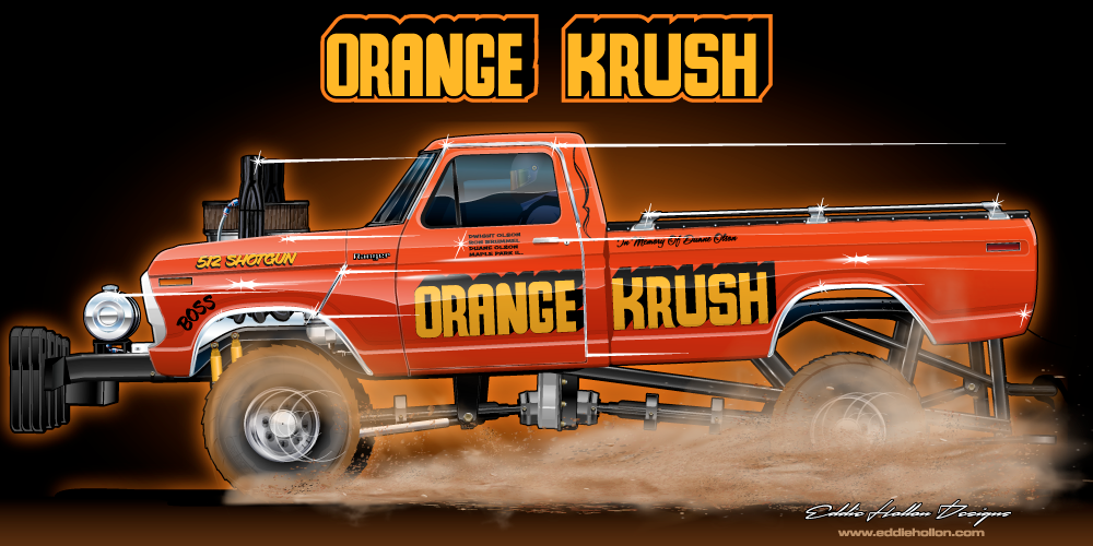 48X24 Shop Banner Orange Krush