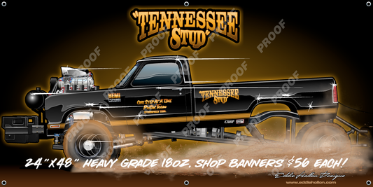 48X24 Shop Banner Tennessee Stud