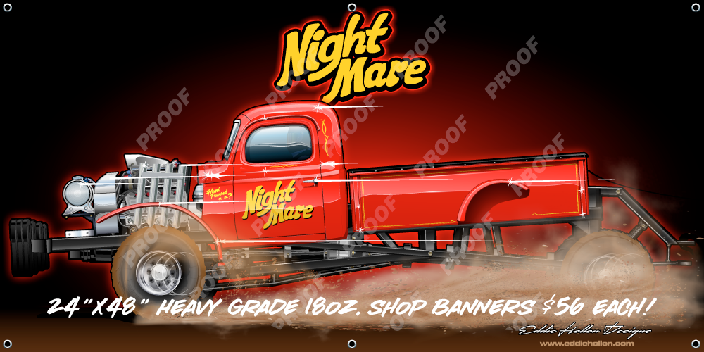 48X24 Shop Banner Night Mare