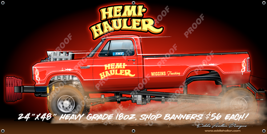 48X24 Shop Banner Hemi Hauler