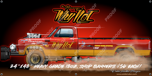 48X24 Shop Banner Revenge of Why Not