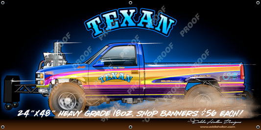 48X24 Shop Banner Texan